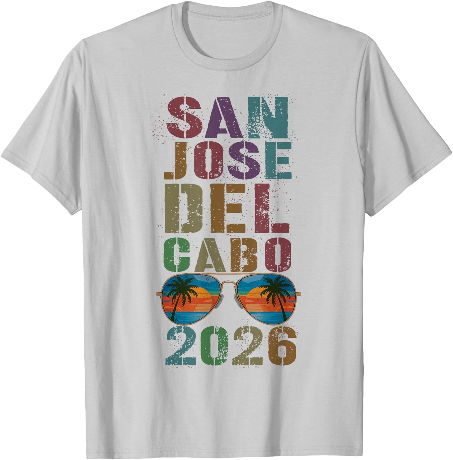 Retro SAN Jose DEL Cabo 2026 Girls Vacation Surfing Trip T-Shirt - T-Shirt | Ash