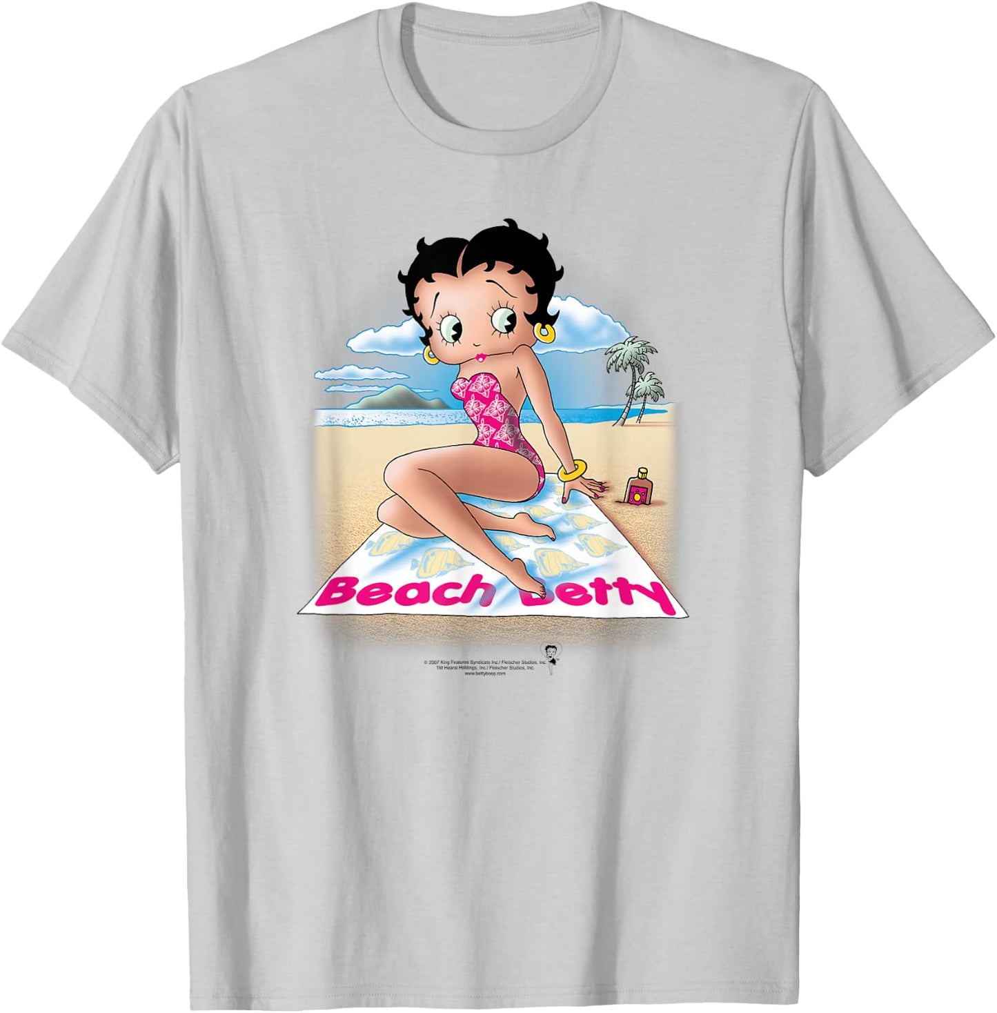 Betty Boop Beach Betty T-Shirt - T-Shirt | Ash