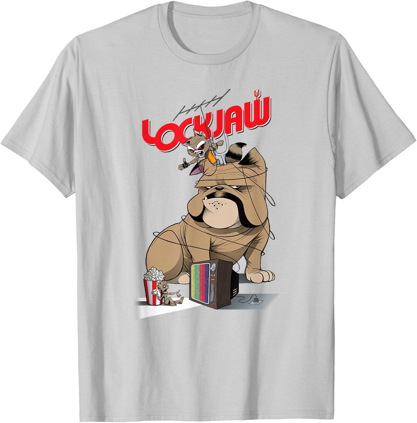 Marvel Guardians of the Galaxy Lockjaw #1 Variant Cover T-Shirt - T-Shirt | Ash