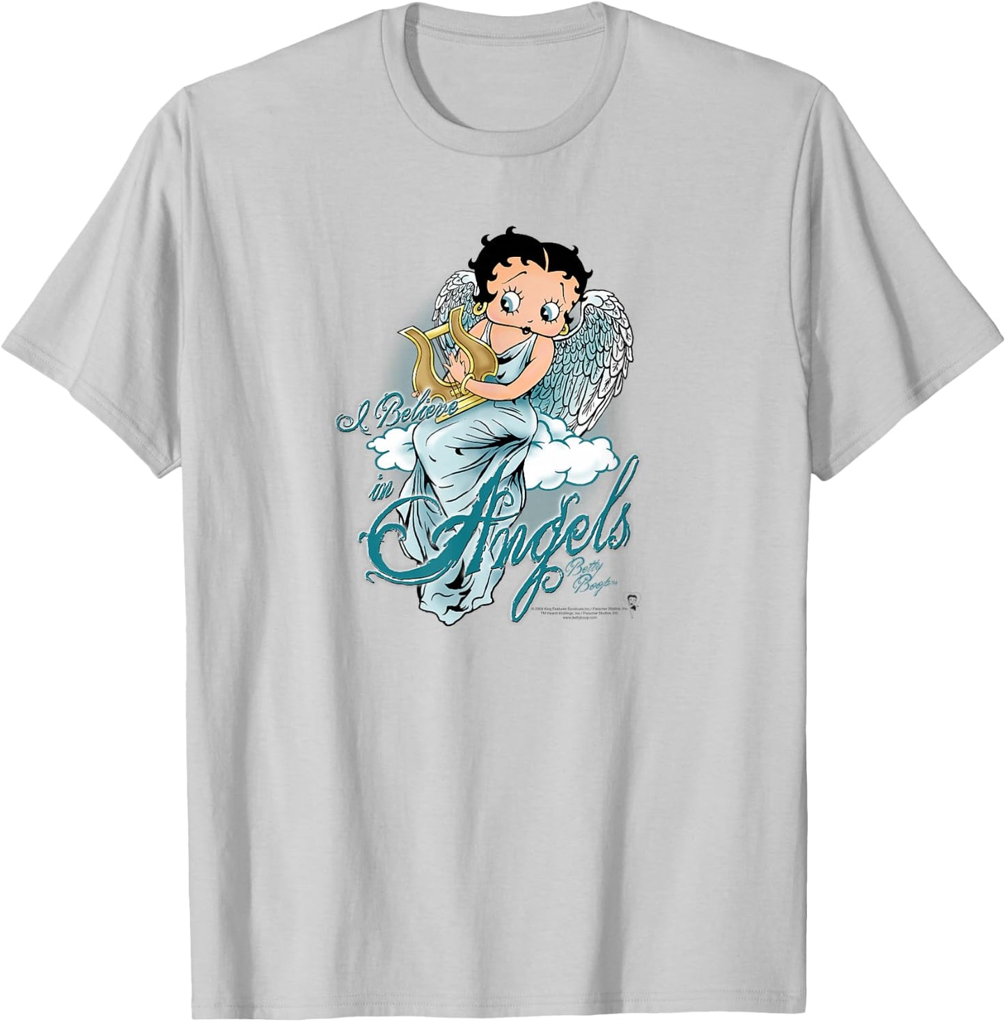 Betty Boop I Believe in Angels T-Shirt - T-Shirt | Ash