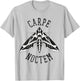 Carpe Noctem (Seize the Night) Moth T-Shirt - T-Shirt | Ash