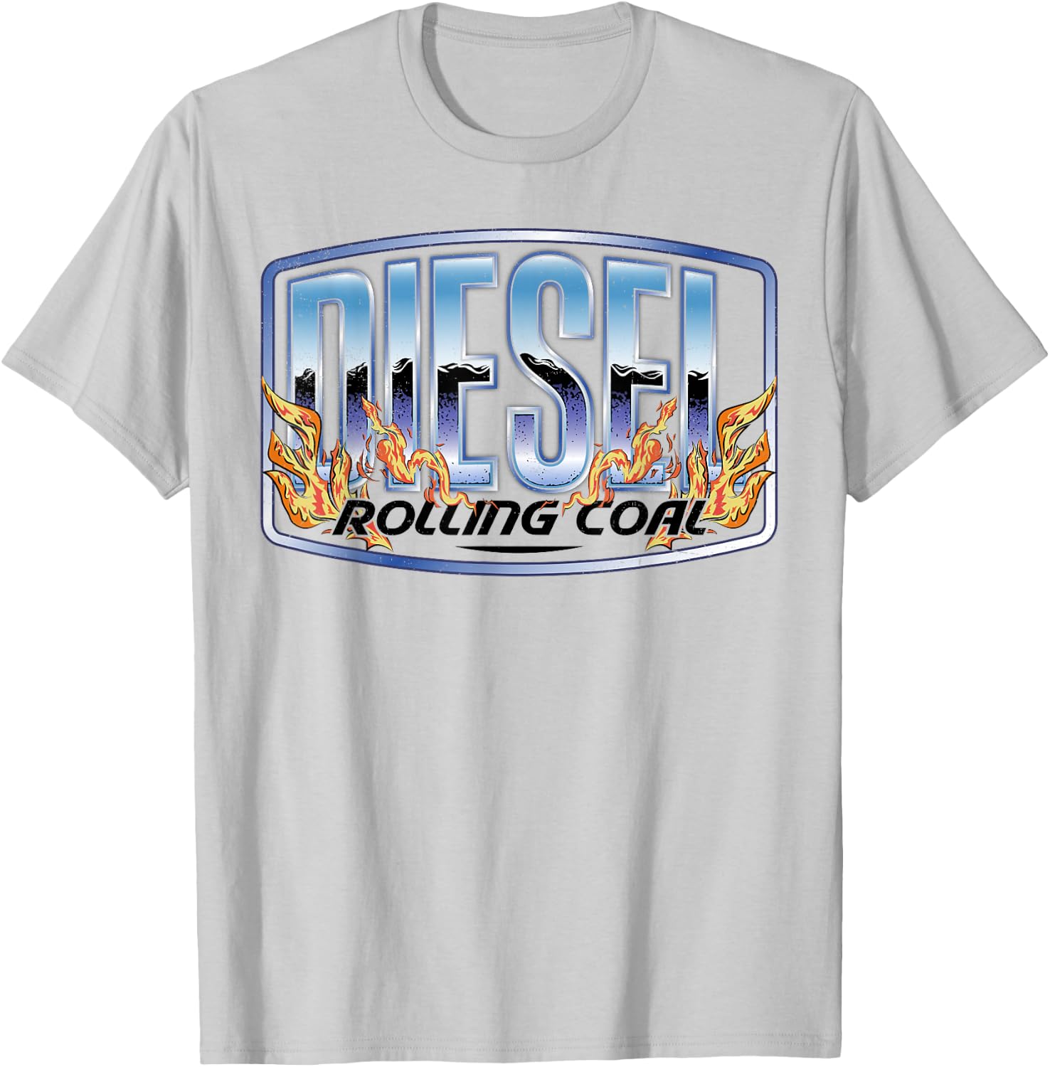 Diesel Rolling Coal Trucker Truck Driver Mechanic Retro Men T-Shirt - T-Shirt | Ash