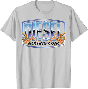 Diesel Rolling Coal Trucker Truck Driver Mechanic Retro Men T-Shirt - T-Shirt | Ash