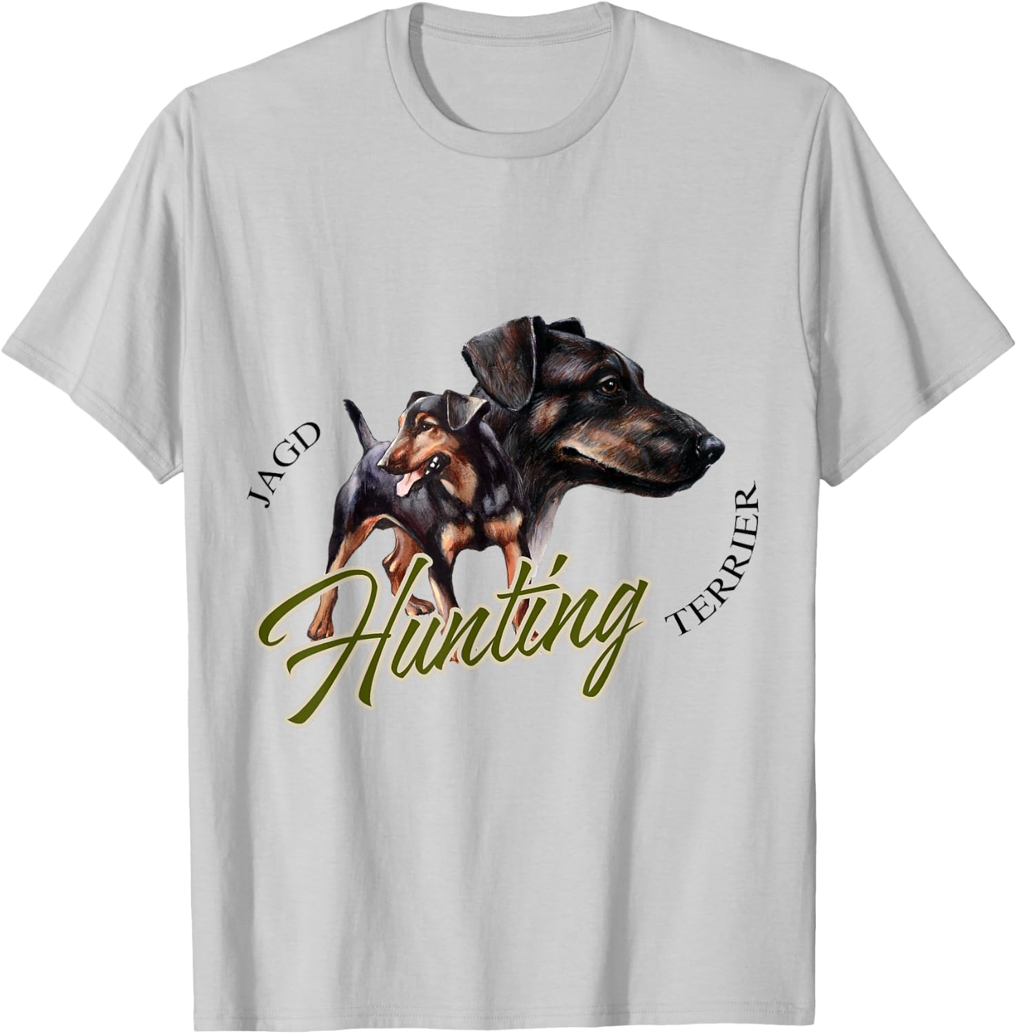 Jagdterrier t shirt Hunting dog T-Shirt - T-Shirt | Ash