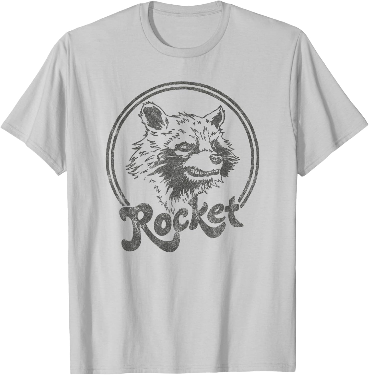 Marvel Guardians of The Galaxy Rocket Circle Portrait Small T-Shirt - T-Shirt | Ash