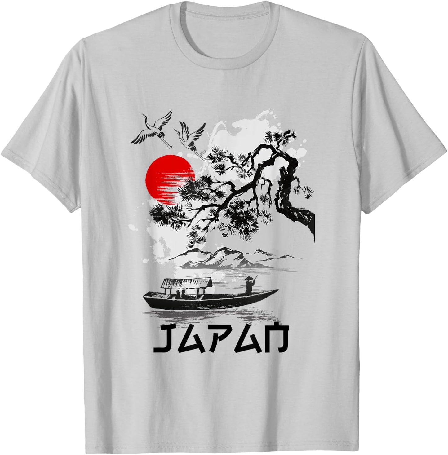 I Love Japan Nature And Culture, Tokyo Japan Graphic Design T-Shirt - T-Shirt | Ash