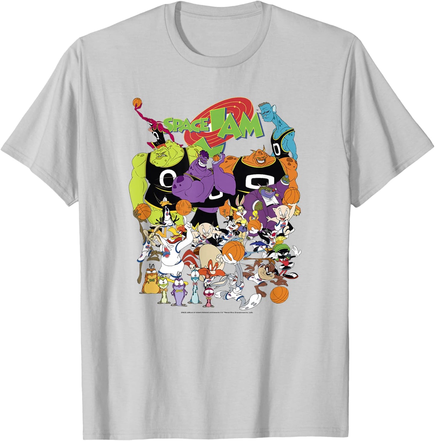 Space Jam Classic Monstars and Looney Tunes Game Day T-Shirt - T-Shirt | Ash