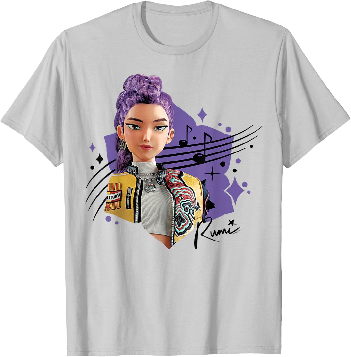 Kpop Demon Hunters Rumi Officially Licensed T-Shirt - T-Shirt | Ash