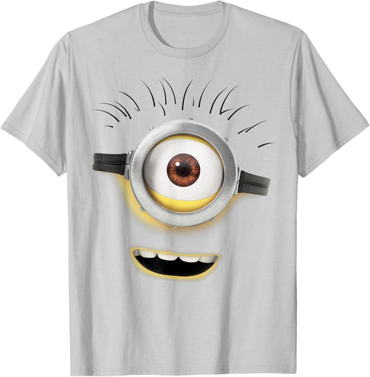 Despicable Me Minions Carl Open Mouth Graphic T-Shirt - T-Shirt | Ash
