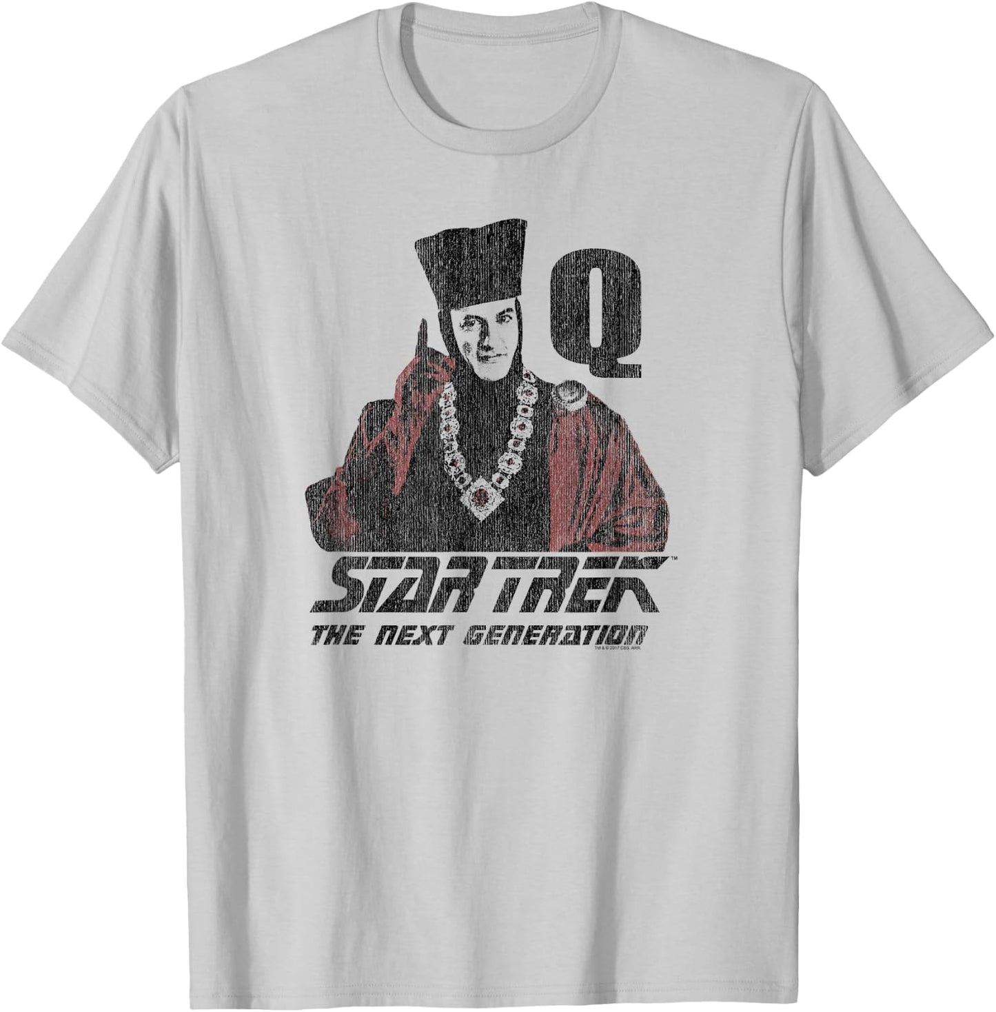 Star Trek Q Point T-Shirt - T-Shirt | Ash