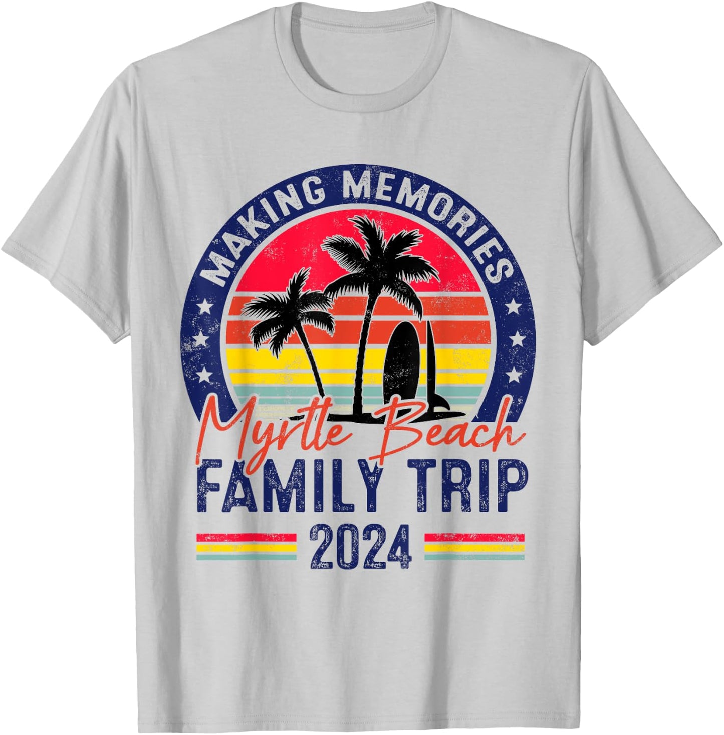Myrtle Beach Family Trip 2024 Matching Vacation Summer 2024 Women Kids T-Shirt - T-Shirt | Ash