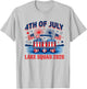 4th of July Lake Squad 2026 Patriotic Pontoon Boat Merica T-Shirt - T-Shirt | Ash