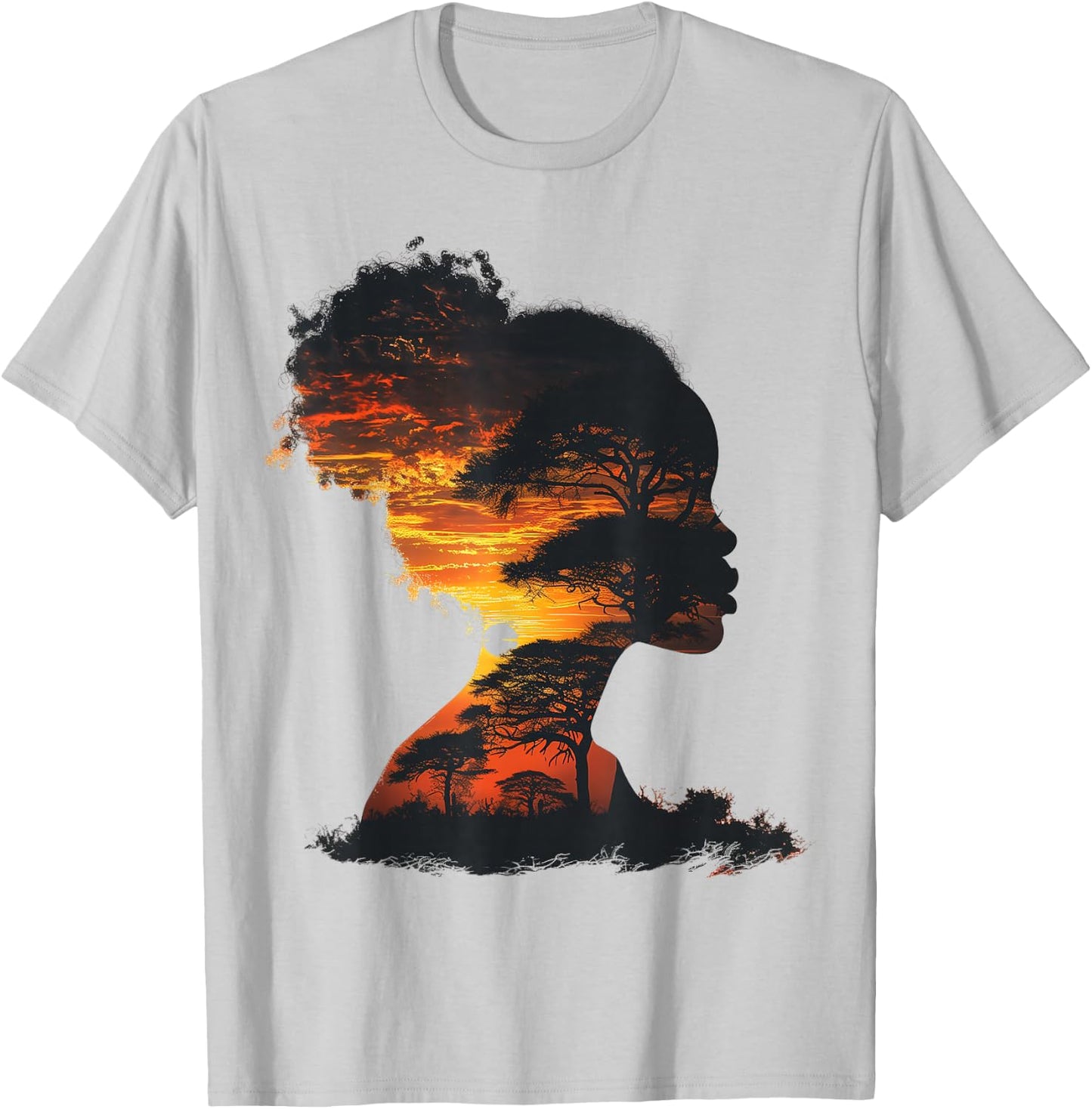 Black Women Graphic Black History Month African American T-Shirt - T-Shirt | Ash