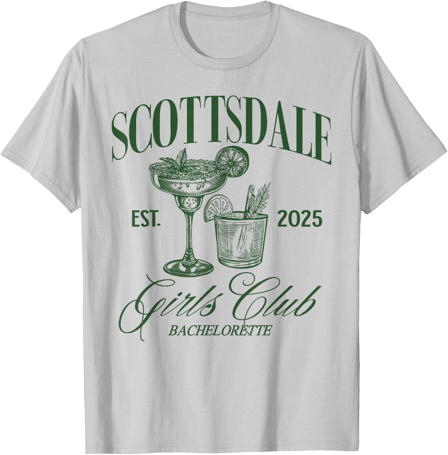 Scottsdale Girls Club Desert Bachelorette 2025 Bride Squad T-Shirt - T-Shirt | Ash