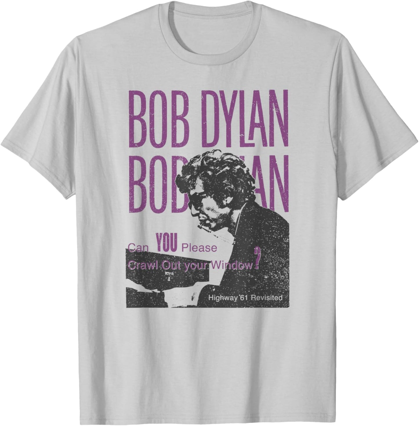 Bob Dylan - Crawl Out Your Window T-Shirt - T-Shirt | Ash