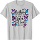 Christian Bible Verse Quote Butterfly Romans 8:39 T-Shirt - T-Shirt | Ash