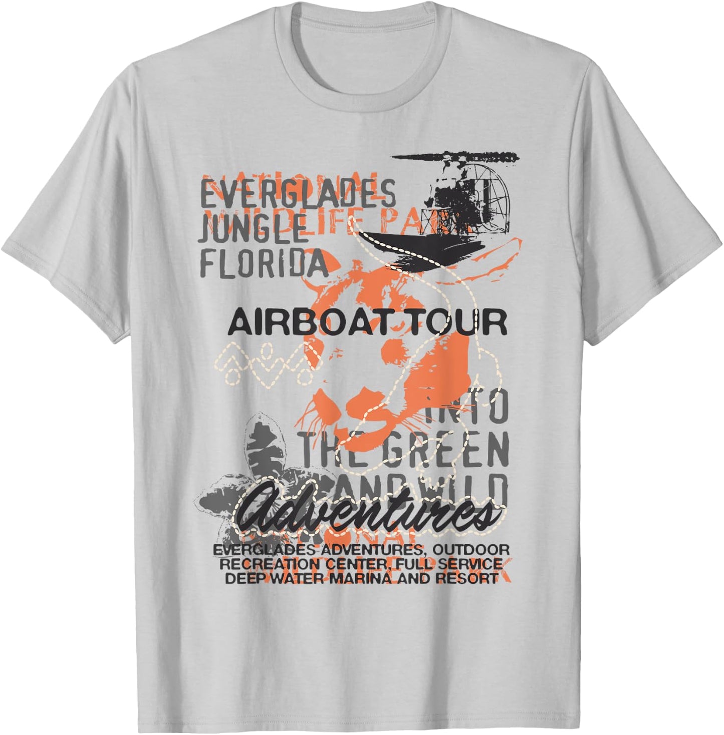 Everglades Airboat Adventure Tours South Florida Women Men T-Shirt - T-Shirt | Ash