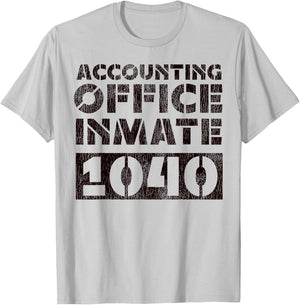 Accountant Bookkeeper Accounting Prison Jail Halloween T-Shirt - T-Shirt | Ash