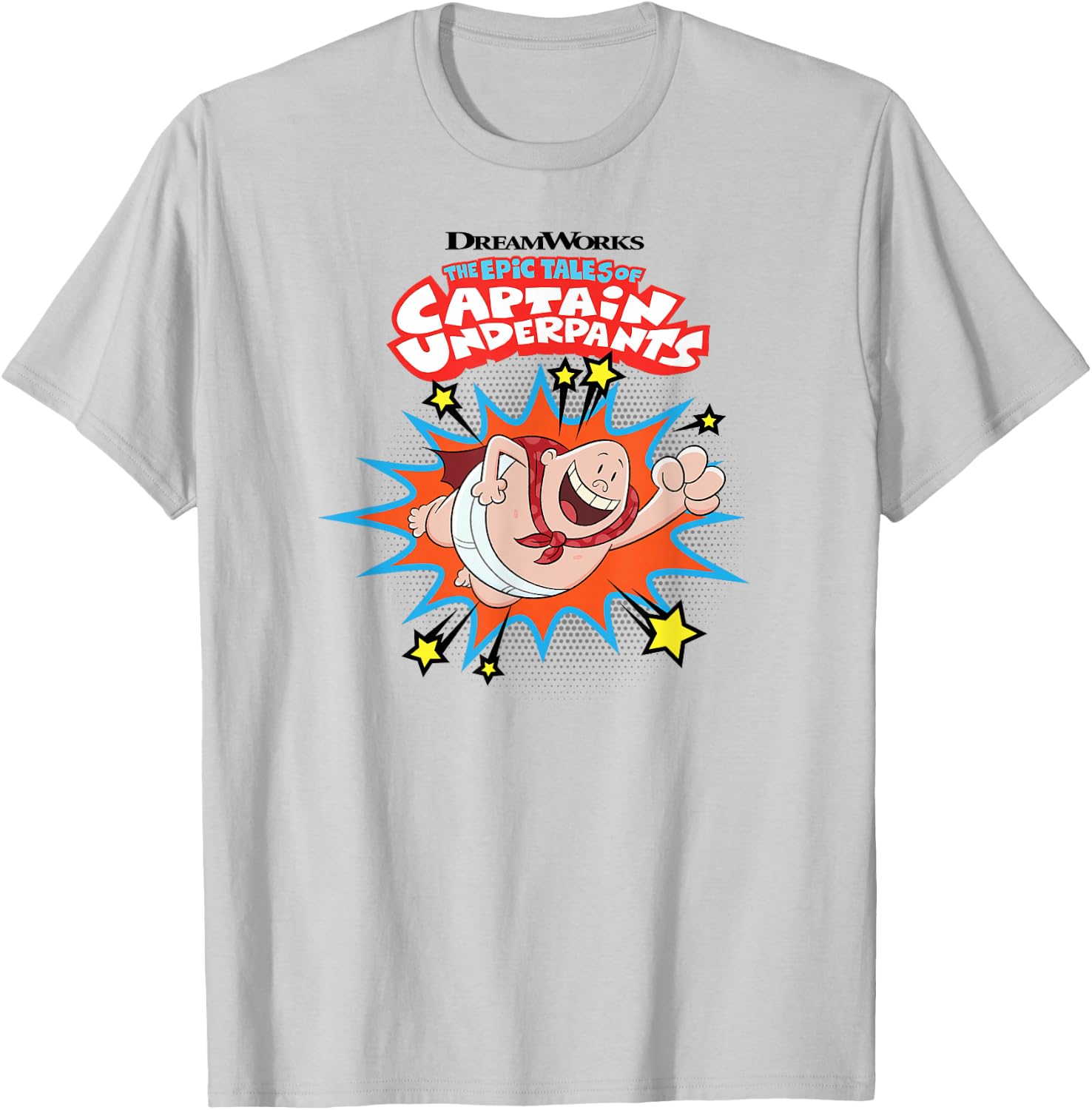 Captain Underpants The Epic Tales First Epic Film T-Shirt - T-Shirt | Ash
