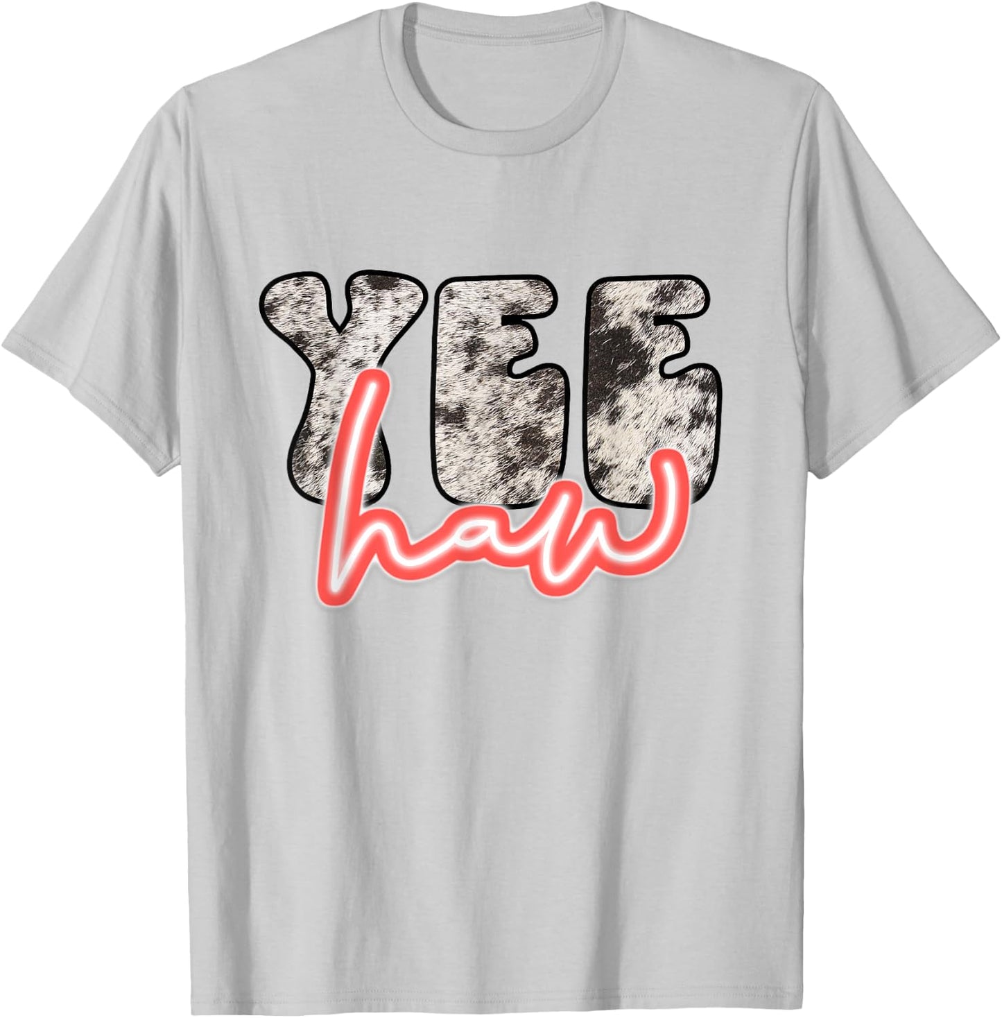 Retro Yee Haw Howdy Rodeo Western Country Southern Cowgirl T-Shirt - T-Shirt | Ash