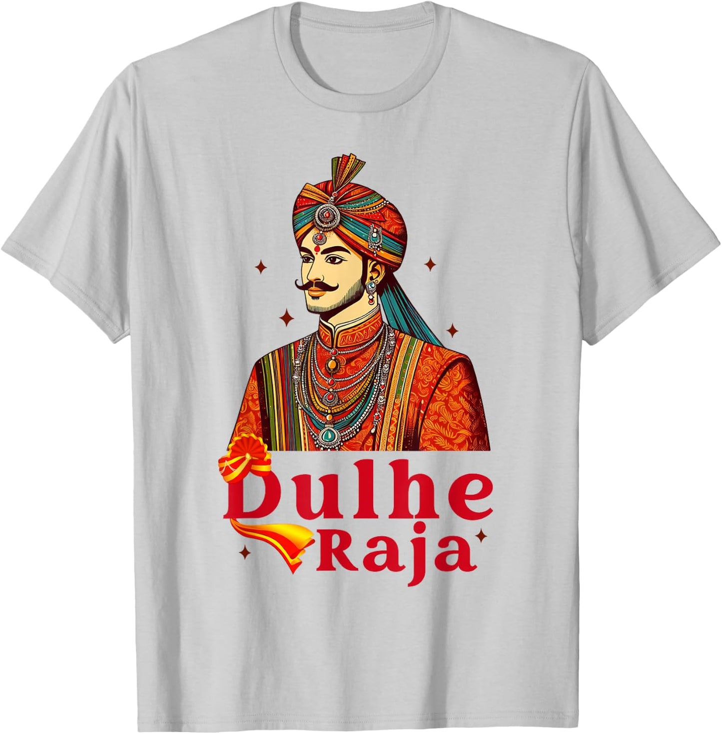 Indian Groom Indian Wedding Party Desi Newlywed Dulhe Raja T-Shirt - T-Shirt | Ash