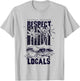 Tropical Paradise Respect Locals Save Sharks Vintage T-Shirt - T-Shirt | Ash