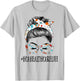 HCA Healthcare Life Messy Hair Woman Bun Healthcare T-Shirt - T-Shirt | Ash