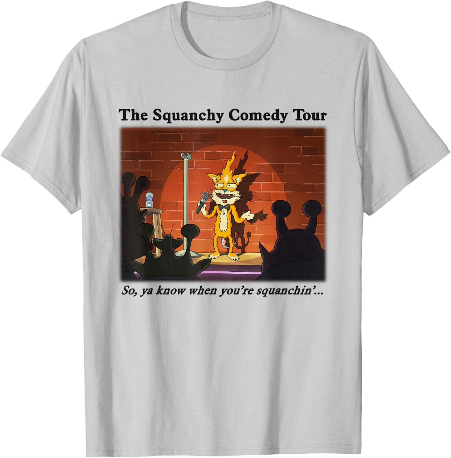Rick and Morty The Squanchy Comedy Tour T-Shirt - T-Shirt | Ash