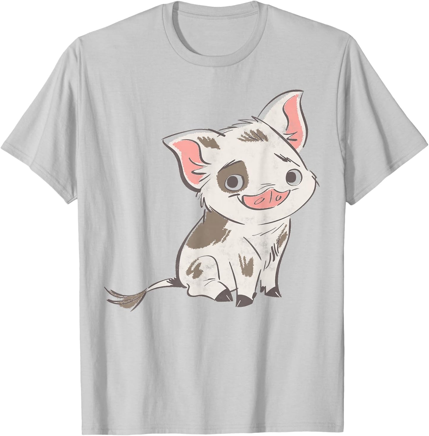 Disney Moana Pua Drawn Smile Graphic T-Shirt - T-Shirt | Ash