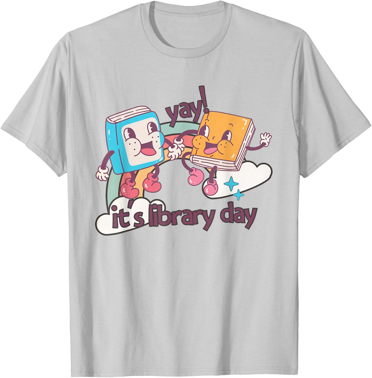 It's Library Day Reading Teacher Back To School Librarian T-Shirt - T-Shirt | Ash