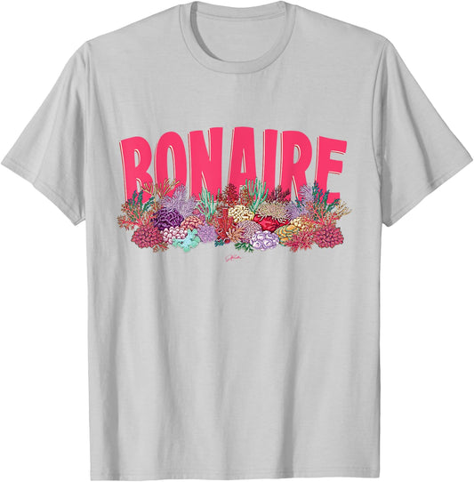 JCombs: Bonaire, Coral Reef, Beach T-Shirt - T-Shirt | Ash