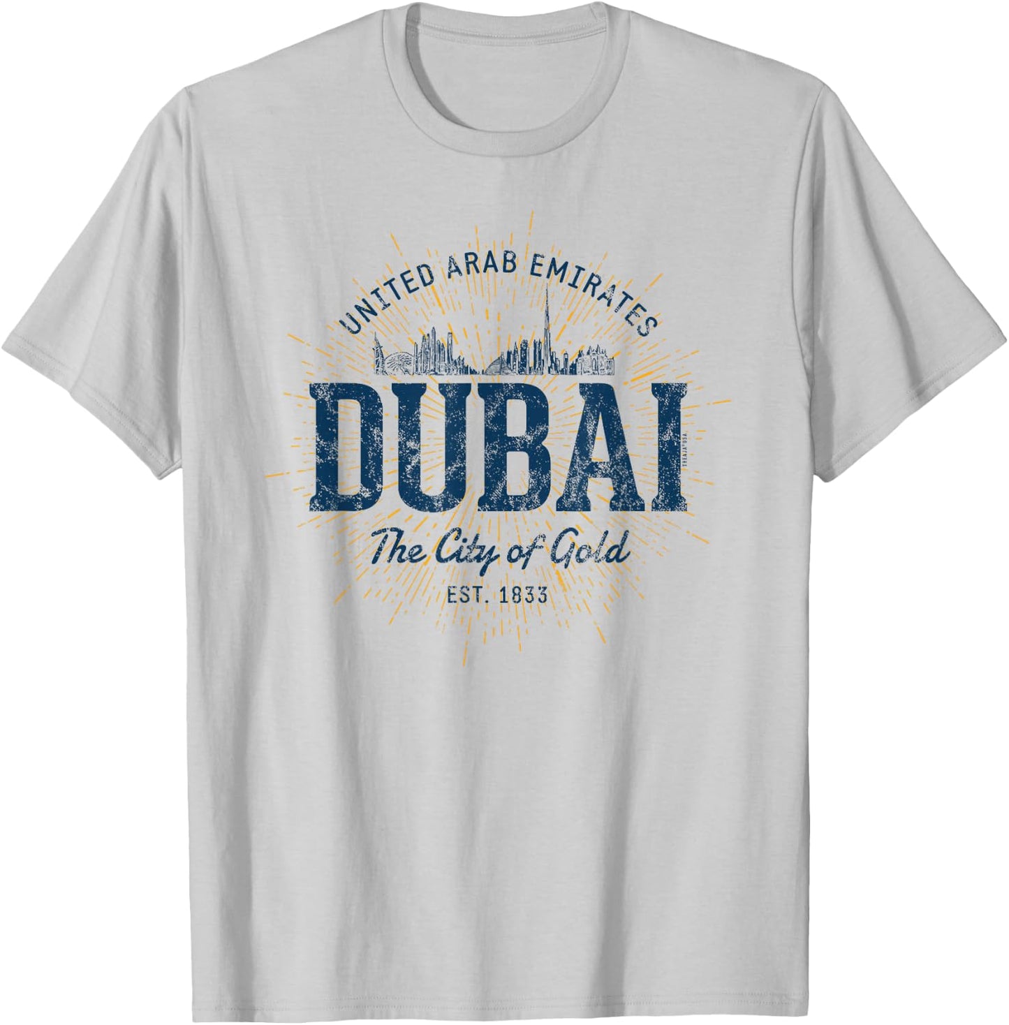 Retro UAE Vintage Dubai T-Shirt - T-Shirt | Ash
