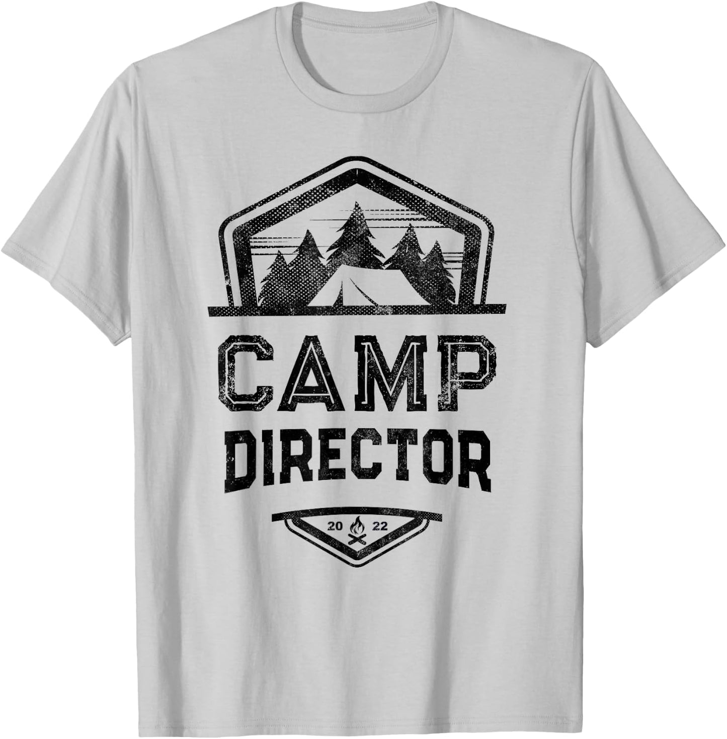 Funny CAMP DIRECTOR Camping Team Host Chaos Coordinator Crew T-Shirt - T-Shirt | Ash