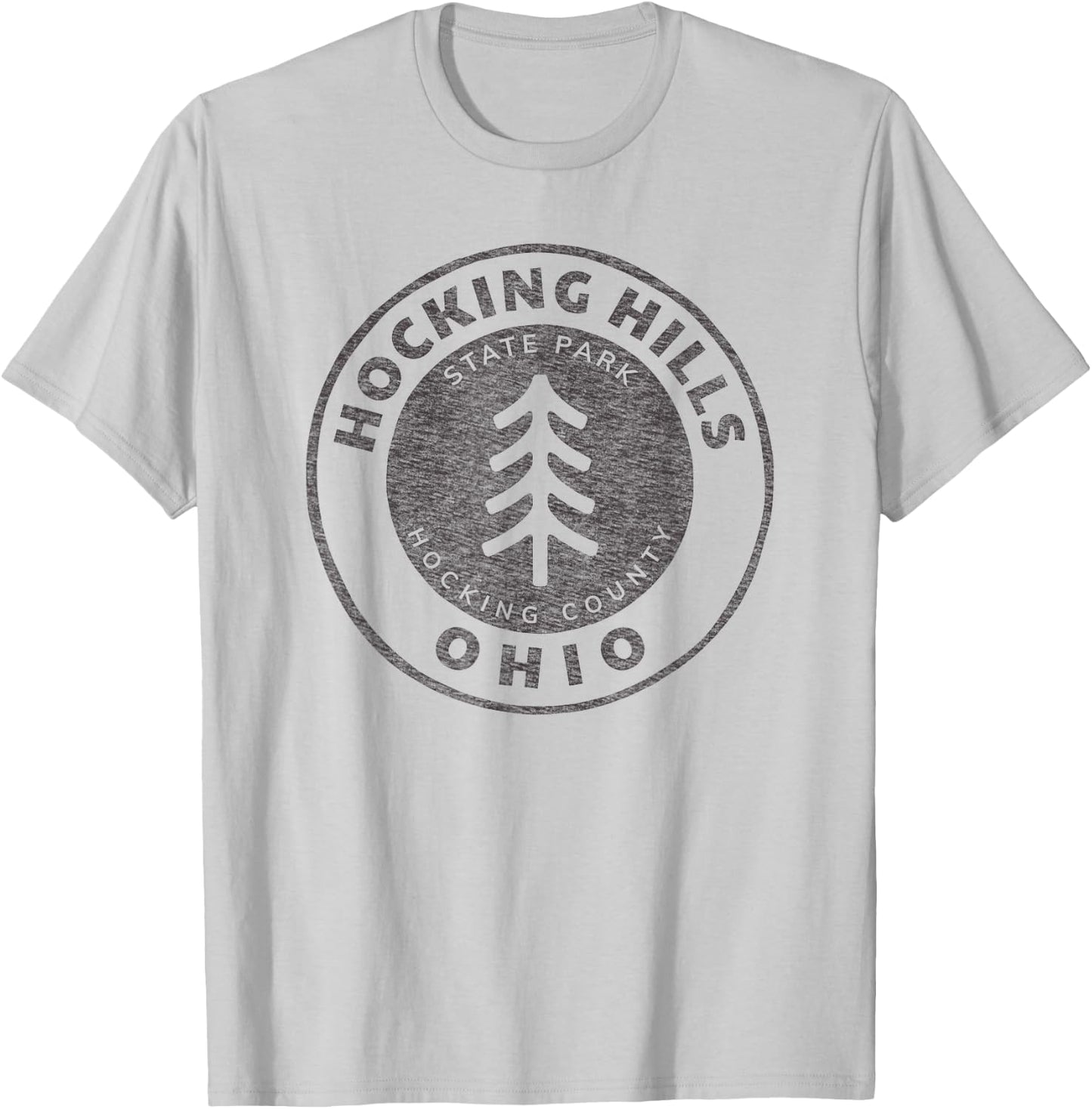 Retro Hocking Hills State Park Souvenir T-Shirt - T-Shirt | Ash