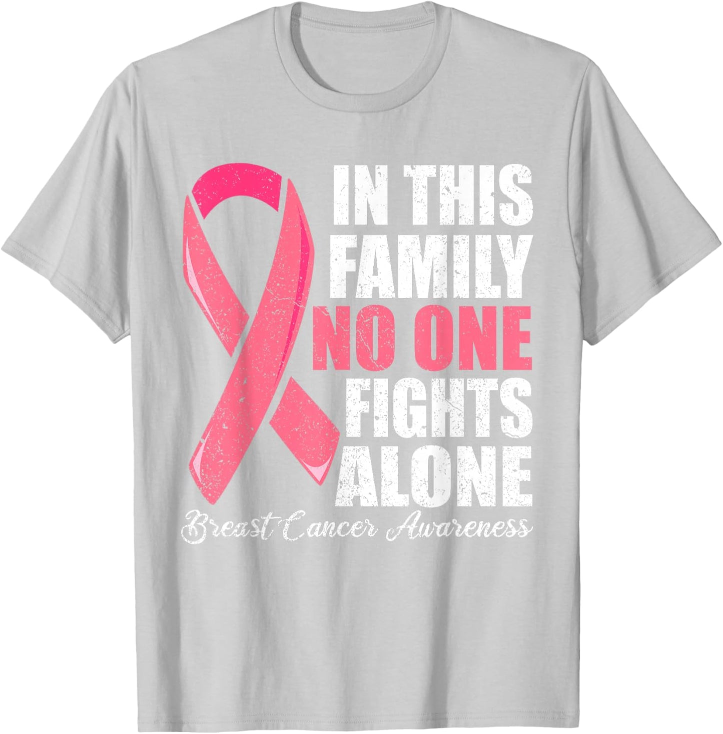 Support Breast Cancer Women, Pink Breast cancer Shirt T-Shirt - T-Shirt | Ash
