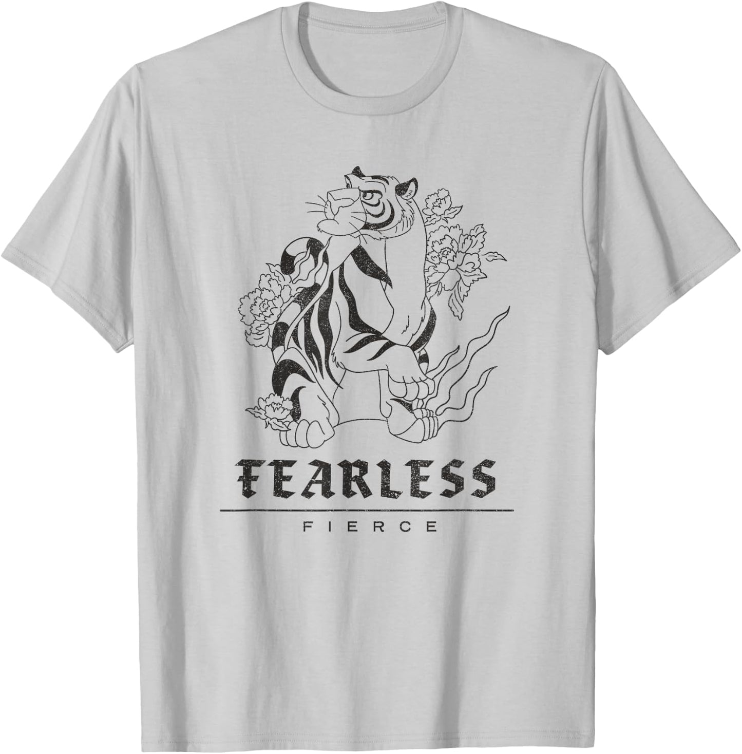 Disney Princess Aladdin Lunar New Year Rajah Fearless Tiger T-Shirt - T-Shirt | Ash