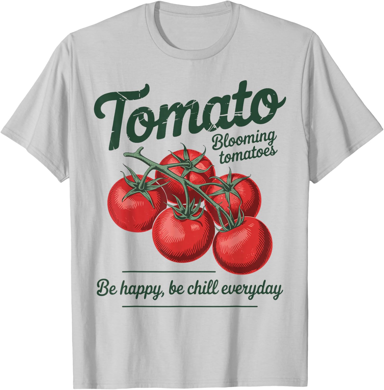 Graphic Tomato Gardener T-Shirt - T-Shirt | Ash
