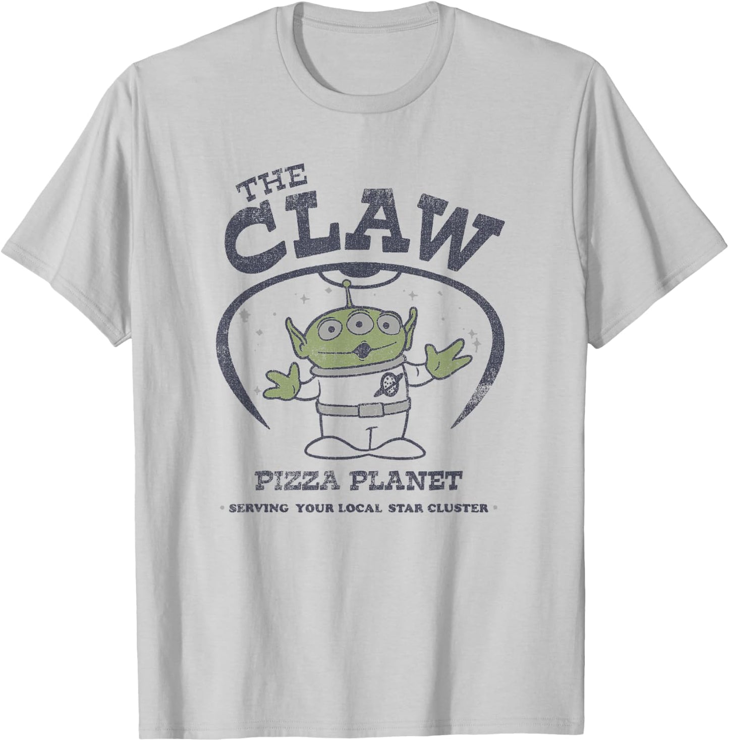 Disney Toy Story Pizza Planet Alien The Claw Poster T-Shirt - T-Shirt | Ash