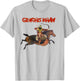 Rex Invictus Genghis Khan , Men's -Adults Yellow Cartoon , Classic Fit, Short Sleeve, , Small T-Shirt - T-Shirt | Ash