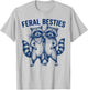 Possum Feral Besties Matching Friend Twinning Funny BFF T-Shirt - T-Shirt | Ash