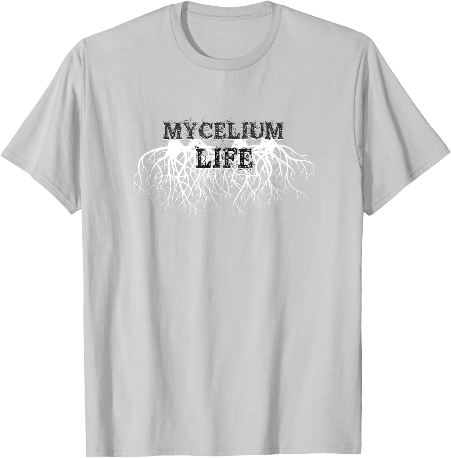 Mycelium Life - Spore Mushroom Grower, Mycology Lover T-Shirt - T-Shirt | Ash