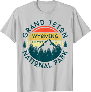 Grand Teton National Park T-Shirt - T-Shirt | Ash