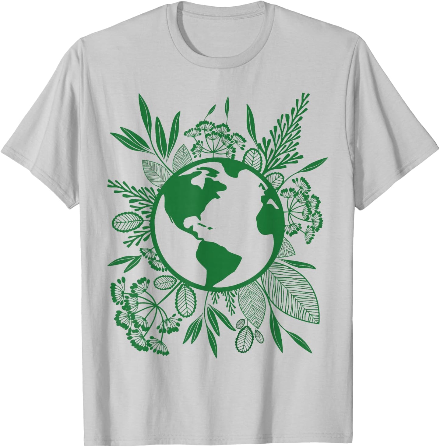 Earth Day Live Green Peace, Love, Reuse, Recycle T-Shirt - T-Shirt | Ash