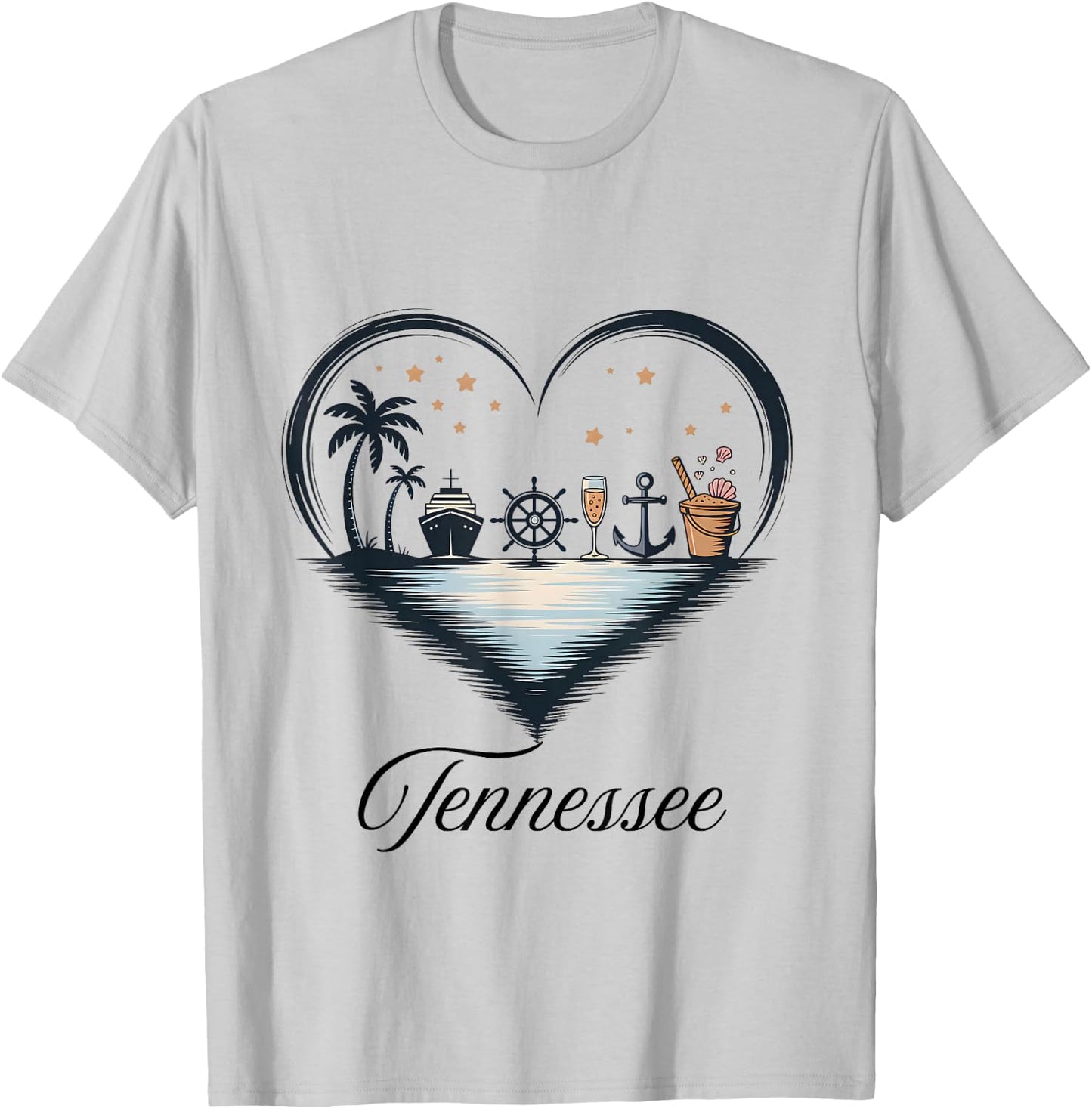 Girls Trip Cruise Vacation Travel Tennessee T-Shirt - T-Shirt | Ash
