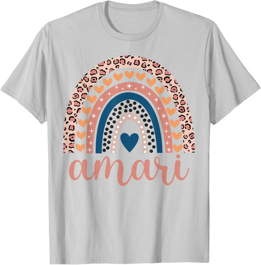 Amari Amari Name Birthday Shirt Gift T-Shirt - T-Shirt | Ash