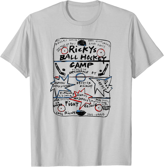 Trailer Park Boys Ricky's Ball Hockey Camp T-Shirt - T-Shirt | Ash
