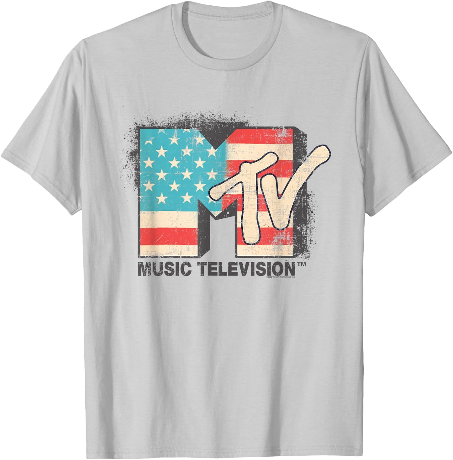 MTV Americana Logo T-Shirt - T-Shirt | Ash