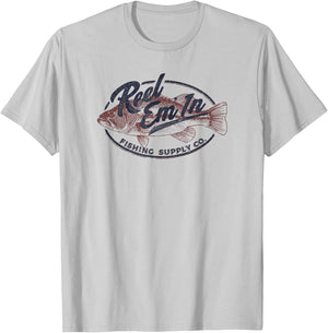 Trendy Reel Em' In Fishing Supply Co. Logo T-Shirt - T-Shirt | Ash