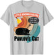 Pavlov's Cat Little Known Failure Funny Psychology Cat Lover T-Shirt - T-Shirt | Ash