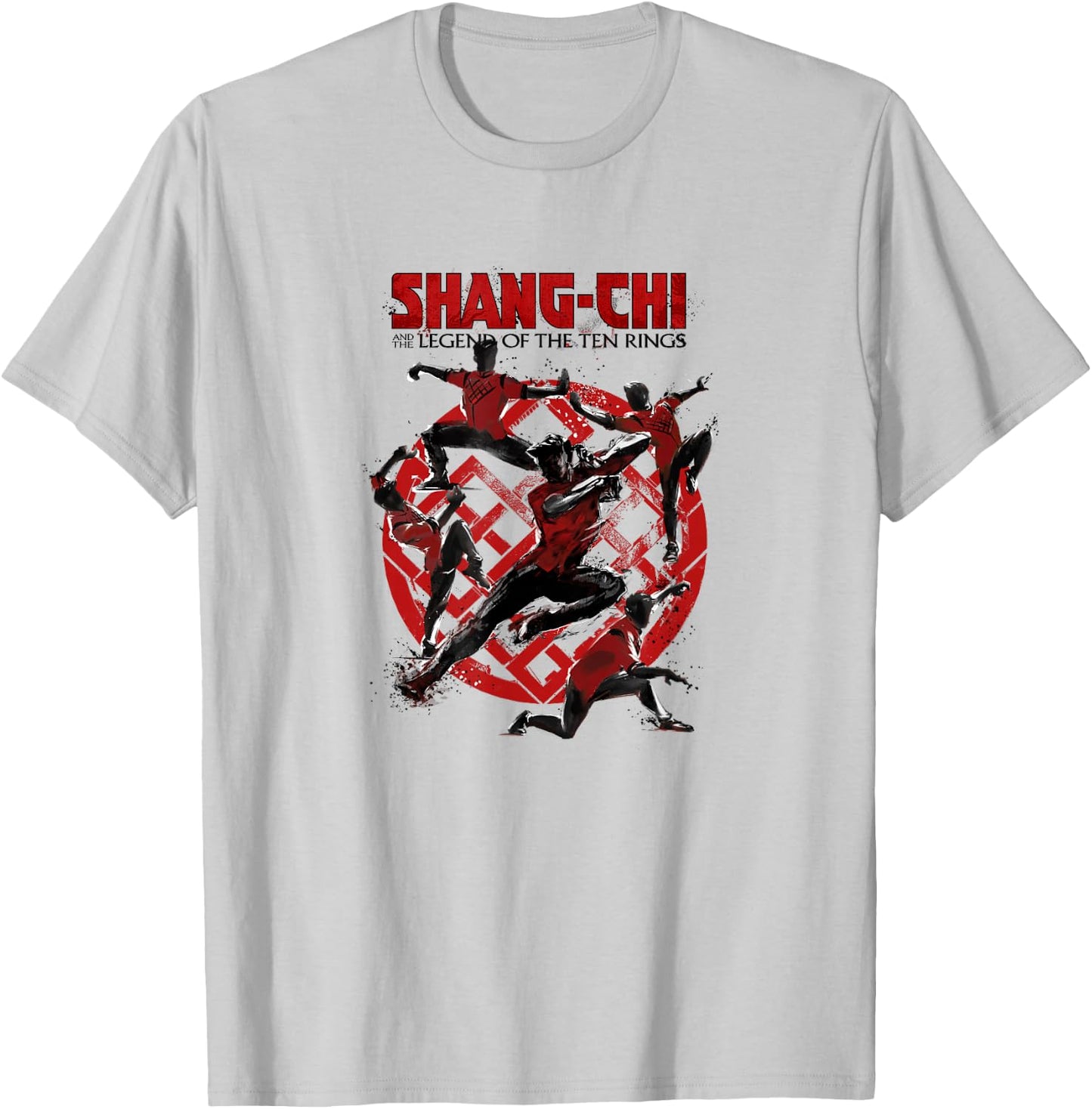 Marvel Shang-Chi Poses Logo T-Shirt - T-Shirt | Ash
